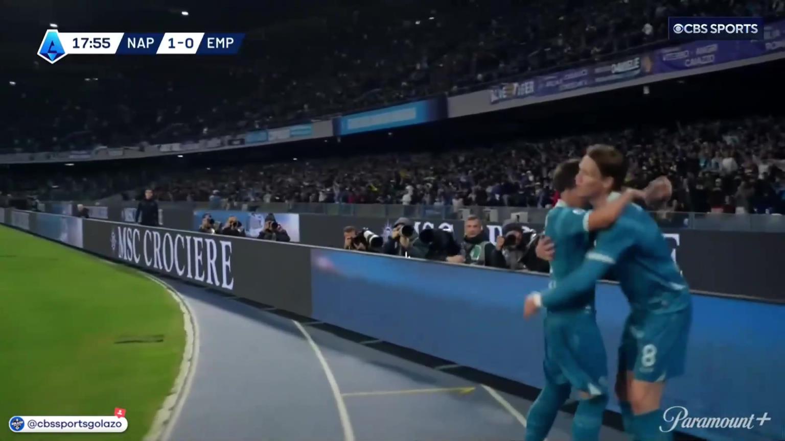 完美進球！麥克托米奈中場帶球一條龍外圍勁射破門！