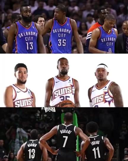 太陽三巨頭徹底失??？美媒：杜蘭特的三巨頭球隊(duì)總是一樣的結(jié)局？